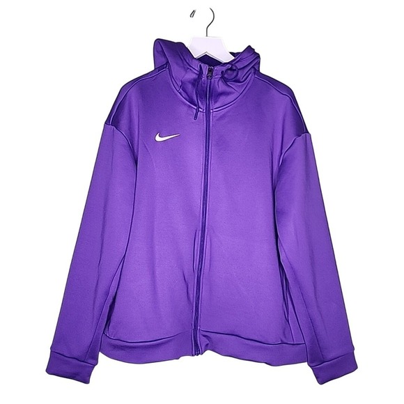 Nike Tops - Nike Therma All-Time Hoodie Purple Full Zip Training Active Sport M